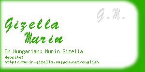 gizella murin business card